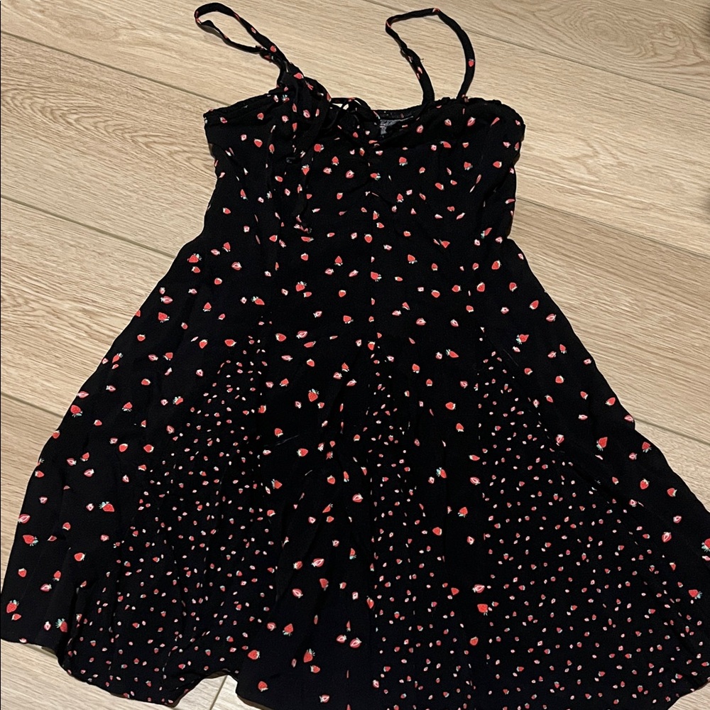 Black Strawberry Dress